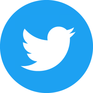 twitter bleu circulaire