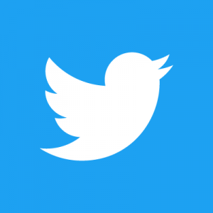 twitter bleu carré